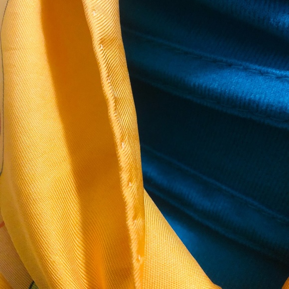 Hermes Scarf . ‘Aube-Libre Comme L'Ange’ . Dawn as Free as Angel. Zoe Pauwels. - Picture 12 of 16